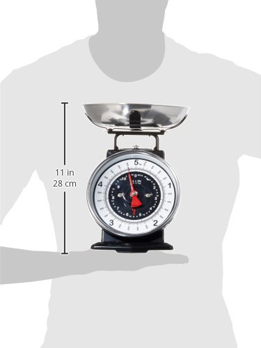 Starfrit 080211-003-0000 Retro Mechanical Kitchen Scale, Silver/Black - Thumbnail 5