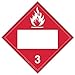 Placard, 10-3/4in H, Flammable Liquid, PK10 (3 pieces)