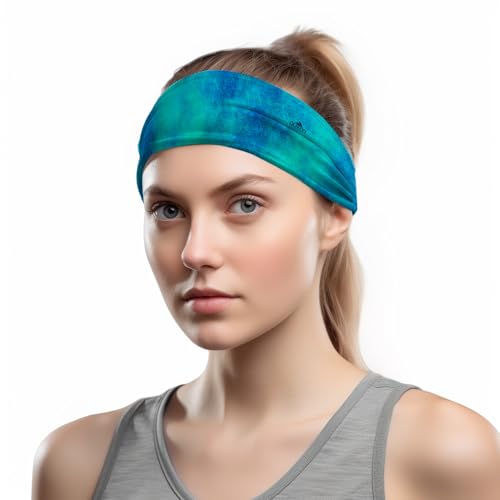 Image of Duwoni Sports Headbands for Men, Moisture Wicking Workout Headband, Sweatband Headbands for Running,Cycling,Football,Yoga,Tennis,Hiking,Hairband for Women and Men