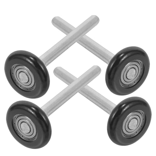 Toddmomy 4 piezas Ruedas de Nylon para Puerta de Garaje con Rodamientos de Precisión Ruedas de Repuesto Resistentes y para Puertas Automáticas Estándar Madera