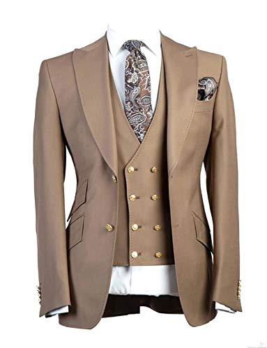 Costume chevrons homme vintage smoking chic coupe ajustée veste revers de pointe