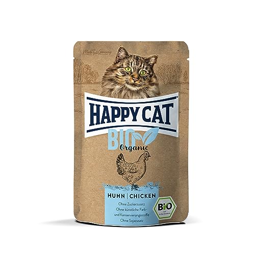 Happy Cat 70486 - All Meat Adult Bio Pouch Huhn - Katzen-Nassfutter für ausgewachsene Katzen und Kater - 85g Inhalt Happy Cat 70486 - All Meat Adult Bio Pouch Huhn - Katzen-Nassfutter für ausgewachsene Katzen und Kater - 85g Inhalt