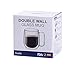 Huada Double Wall Insulated Borosilicate Glass Mugs Modern Espresso Cups, 10-Ounce, Set of 2