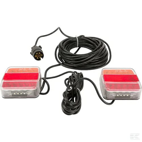 Kit de feux de remorque LED magnétiques avec câble de 12 m