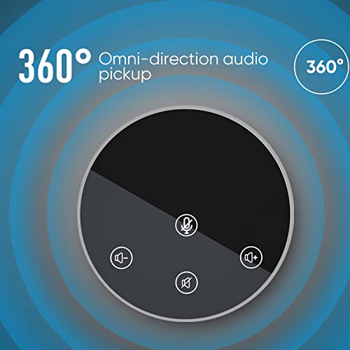Microfono para reuniones de 360 grados USB Plug and Play con cancelacion y control de volumen 6