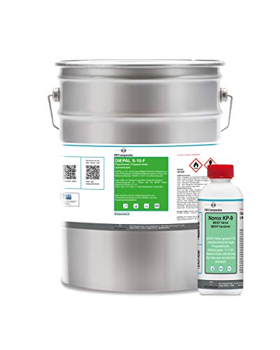 Preisvergleich Produktbild 5kg Polyesterharz DIEPAL S-10-F + 100g Härter