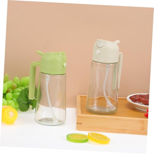 Aceitera de vidrio con spray y dispensador de aceite de cocina para comida 3