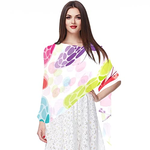 Foulard en mousseline de soie véritable chic et fluide motif papillons pour femme