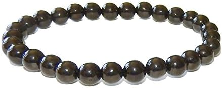 6mm Tibetan Tektite Bracelet 01 Round Bead Grounding Root Chakra Healing Crystal (Gift Box)
