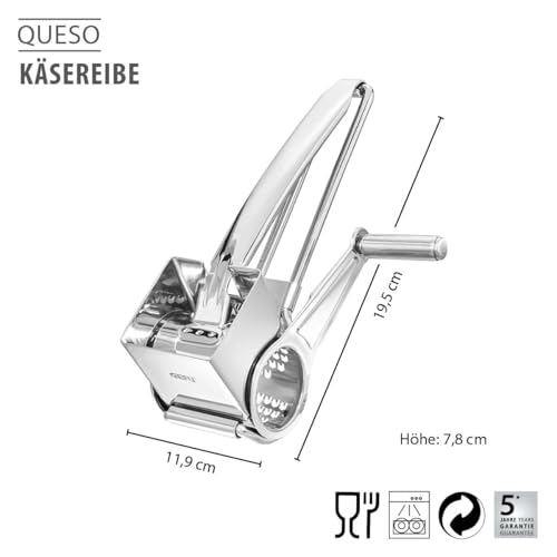 Foto von GEFU Queso Käsereibe - Trommelreibe mit Laser-Cut Reibtrommel