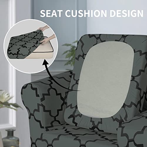 Image of Easy-Going 4 Pieces Stretch Sofa Cover for 3 Cushion Couch Washable