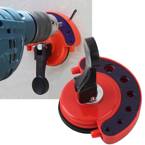 Diamond Drill Bit, 4-12mm Adjustable Glass Opening Locator Drill Bit Ceramic Tile Glass Hole Saw Core Bit Guide Vacuum Base with Suction Cup