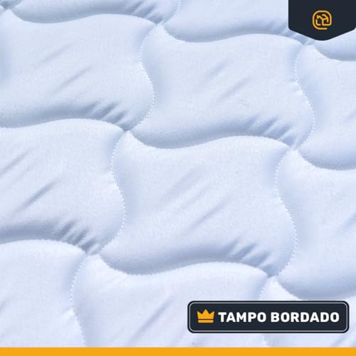 Cama Box Baú com Colchão de Espuma D45 Pillow Top Fort Comfort (Casal)