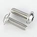 M6 x 20mm Flanged Button Head Socket Cap Screws, Stainless Steel 18-8, Bright Finish, Full Thread, Pack of 25