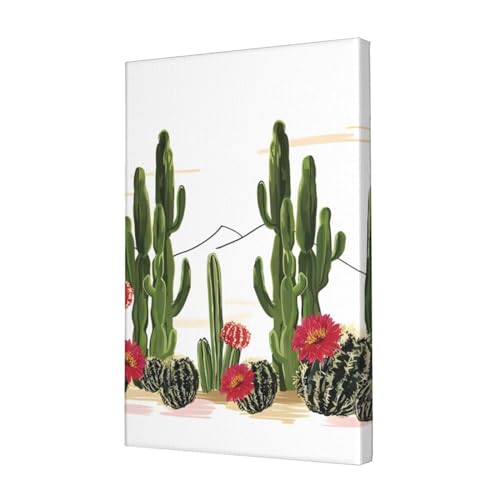 Poster imprimé cactus tropical toile peinture murale sans cadre salon maison 30x45cm