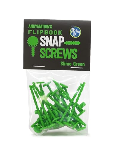 Andymation Snap Screws Green for Binding Animated flipbooks Together