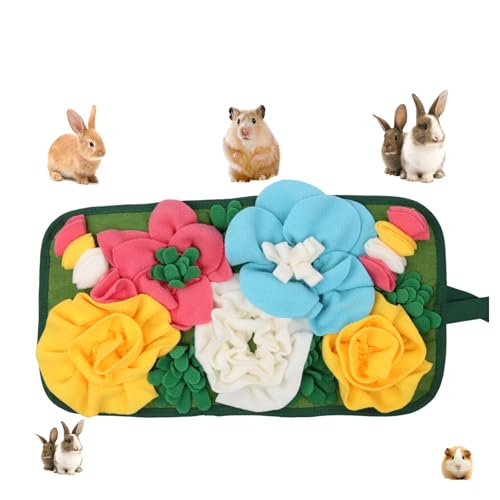 Rabbit Foraging Mat Interactive Bunny Snuffle Mat for Small Animals
