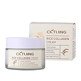 CKTUING Reis Creme – Feuchtigkeitspflege mit Niacinamid, Kollagen & Reisextrakt für strahlende Haut – glättet feine Linien, stärkt die Hautbarriere, vegan & für alle Hauttypen