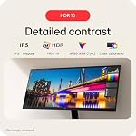 LG Moniteur UltraWide 29U511A – 29 po/WFHD (2560x1080) / IPS / 100Hz sRGB 99%, HDR10, Protection des Yeux, Support Réglable en Hauteur, Écran Ultrawide 21:9 pour Multitâches, Bureau à Domicile