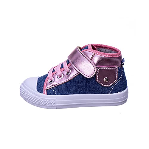Tênis Infantil Feminino Bebê Leve Para Passeio - AS174 Cor:Azul Jeans;Tamanho:21/22