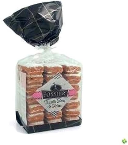 French Pink Lady Finger From Reims Fossier-Biscuits Roses De Reims - 9,7 Oz