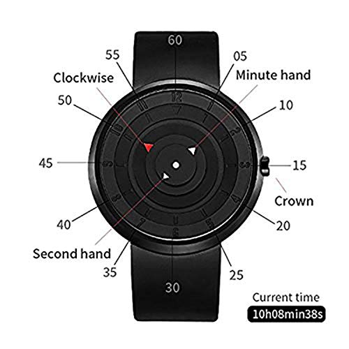 Image of Acnos Premium Black Dial and Strap Analogue Watch for Men Pack of - 1 (newpaydu)