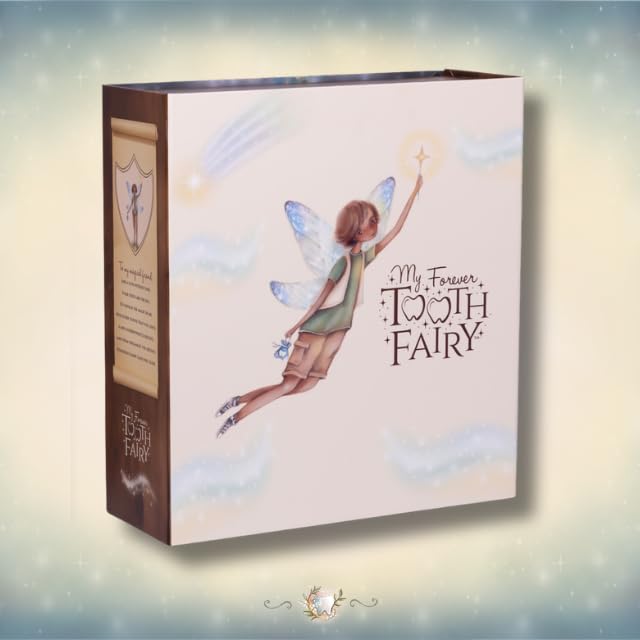 Tooth Fairy Gift Set For Boys - Aged 4-9 - Plush Fairy Doll, Storybook & Light-Up Keepsake Box - Magical Keepsake Gift for Boys - My Forever Tooth Fairy