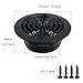 Antrader Air Vent, Adjustable Round Soffit Vents, ABS Exhaust Louver Grille Cover, Ducting Ventilation Air Outlet Cover for Bathroom Kitchen Ventilation (6 Inch)