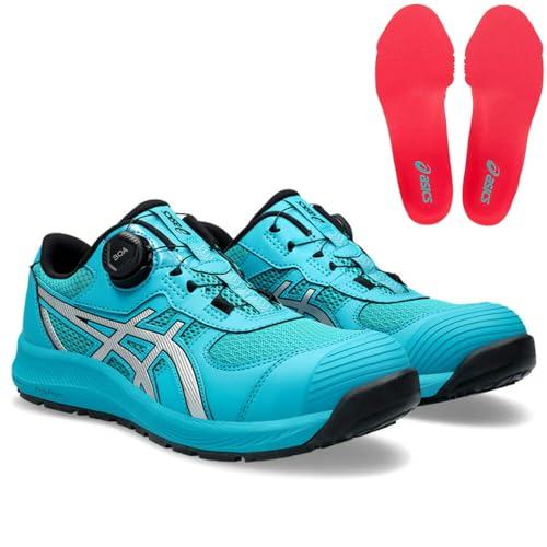アシックス asics 安全靴 作業靴 ウィンジョブ 【CP219】 BOA 1273A092 300:ラグーン×ピュアシルバー 30.0cm + 取替用 インソール 【1273A008】(600:レッド)4L セット品