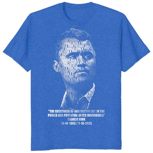 Image of Charlie Kirk Shirt, RIP Charlie Kirk Shirt, A True Patriot Charlie Kirk Outfit, Charlie Kirk Memorial Freedom Tee