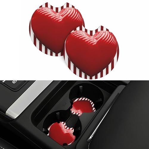Posavasos para portavasos de auto 2 piezas negro miniatura 5