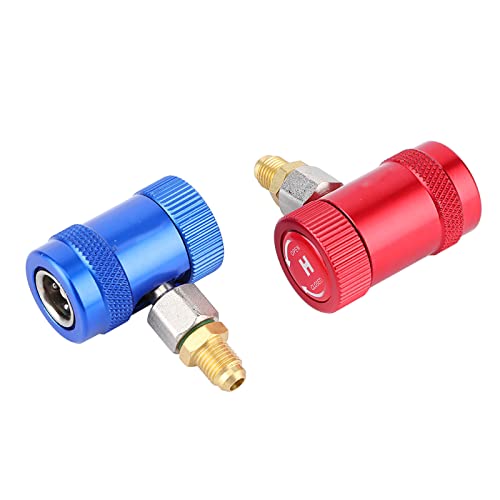 R1234Yf-Adapter, Professionelle Schnellkupplungen, Klimaanlagen-Service-Port-Adapter, Passend für R1234Yf-Kältemittel, R1234Yf-zu-R134A-Adapter-Schnellkupplungen