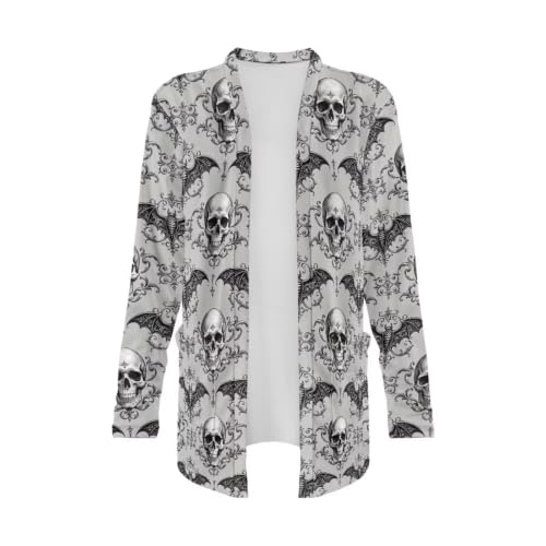 Image of Forchrinse Red Ladybug Cardigan for Women Causal Long Sleeve Open Front Cardigans Sweater Fashion 2024 Fall Coat with Pockets