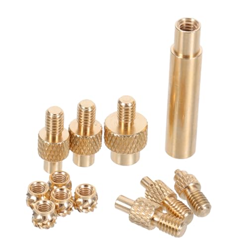 Gatuida Copper Heat Set Insert Press Tip Kit, M3 Nut, Easy Installation, High Pressure Design, for Printer Assembly and 