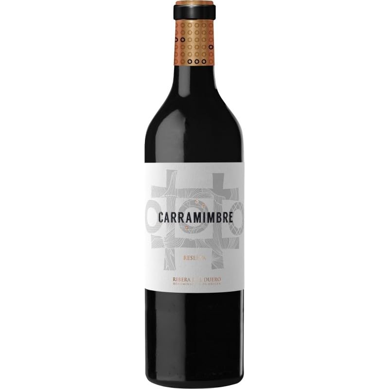 Carramimbre Reserva, vino tinto español elaborado con Tempranillo, crianza prolongada en barrica que aporta elegancia, equilibrio y complejidad en cada copa.| 1 botella