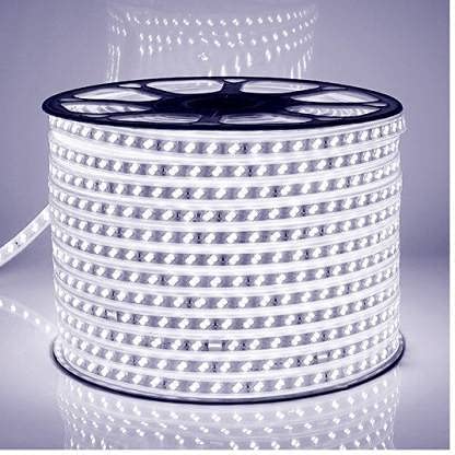 Image of 3014-108 Led Waterproof Strip Rope Pipe Light for False Ceiling Light, Decorative led SMD Roll Light with Adapter (White, 10-Meter)