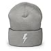 VeThor Token Cryptocurrency Logo Hat (Embroidered Cuffed Beanie) Heather Grey