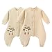 G' Abigale Fairy 100% Organic Cotton Lovely Monkey Baby Sleeping Rack Bag (L, Beige)