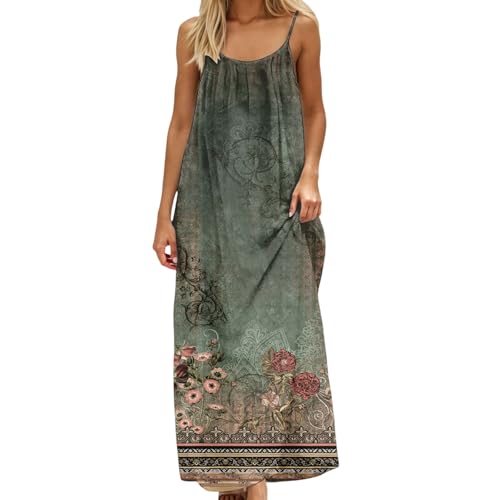 Image of HTHLVMD Backless Cami Dress Summer Dresses for Women 2026 Spaghetti Strap Dresses Womens Solid Color Backless Cami Dress