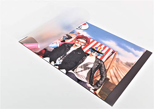 Magnetische Laminierfolie Magnet-Laminiertasche 150 mic Set 10St. 111x116mm und 5St. 190x135mm Premium Qualität Heißlaminierfolien magnethaftend Dokumentenhalter Bilder Poster Cover