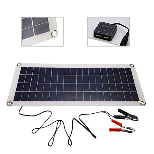 Mantenedor de batería de coche 12V con panel solar flexible de 8W dual USB 6