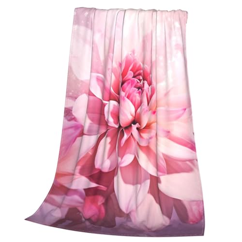 Couverture en flanelle rose 152x127 cm pour lit et canapé - 4