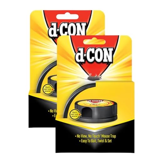 d-CON No View, No Touch Covered Mouse Trap, 2 Traps (Pack of 2)