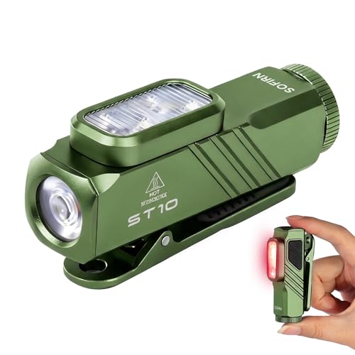 sofirn ST10 EDC Flashlight 1000 Lumens Rechargeable Red Light Magnetic
