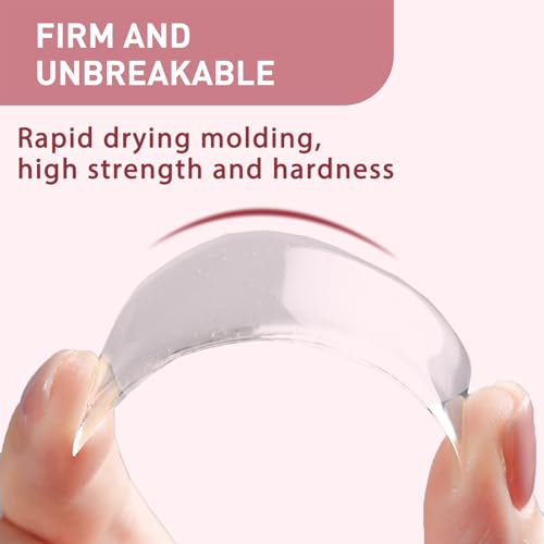 Aufbaugel für Gelnägel - 8ML Transparente Gel Nägel für Naturnägel, Nagelverstärker Fixierer & Reparil gel, Schneller Nagelkleber & UV Reparaturgel - Nagelfestigungsgel Nail Art Maniküre für anfänger