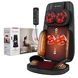 YOSSMO Back Massager for Pain Relief Deep Tissue with Heat, Shiatsu Neck and Back Massager, 8D Kneading Massage Chair Pad for Home Office, Gifts for Men Women