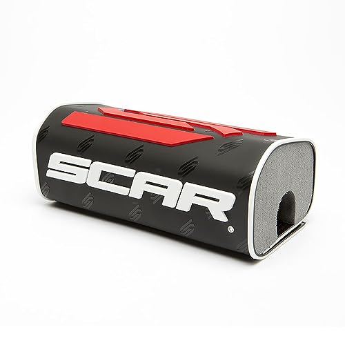 SCAR Square Handlebar bar pad for Dirtbike ATV Motocross Motorcycle Fatbar Dirtbike Enduro Supermoto - Black