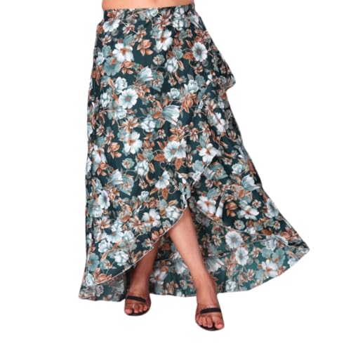 Image of JYESHTA Women's American Crepe Flared A Line Stitched Long Skirt with 12 Mtr Flare 40 in Height | Skirts for Women Long Length | Long Skirts for Girls