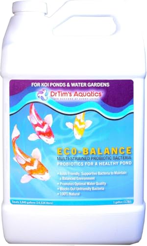 DrTim’s Aquatics Eco-Balance Koi – 128 oz – Probiotic System Support – Weekly Maintenance Formula for Balanced Aquariums – Helps Maintain Clarity, Consistent Parameters & Filter Performance