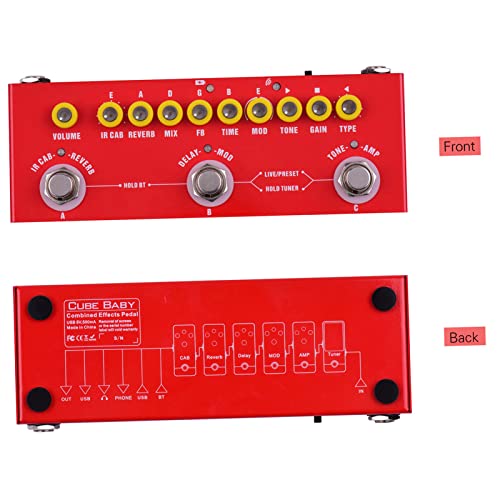 Pédale d'effets guitare électrique multifonctionnelle HUIOP avec interface audio USB - 6